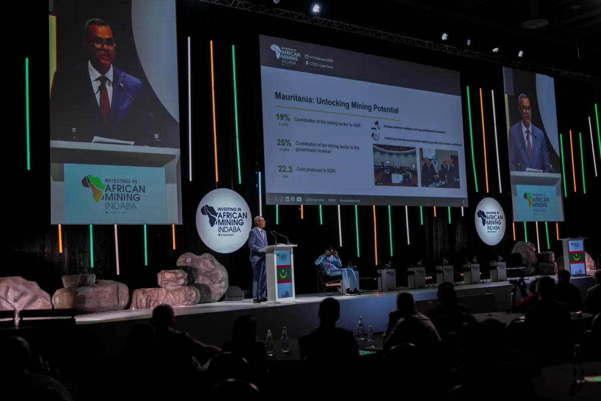 Speaker presents investment opportunities during a Country Showcase session